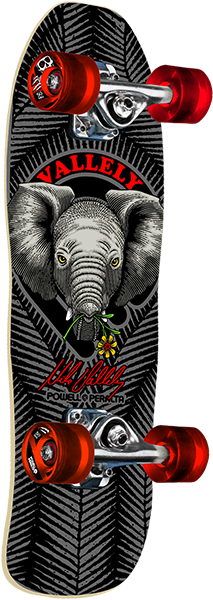 Powell Peralta Mini Valley Baby Elephant Complete Skateboard -8.0 Black 
