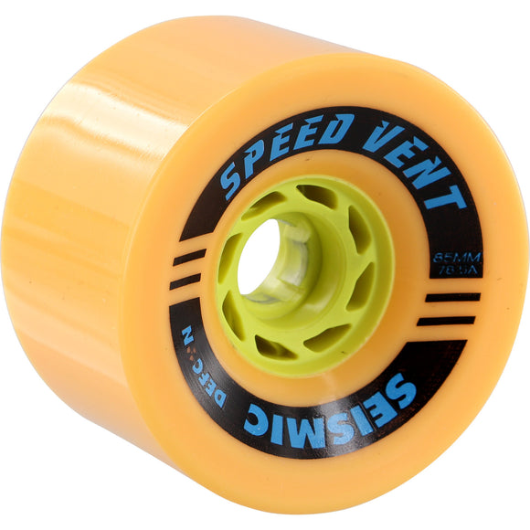 Seismic Speed Vent 85mm 78.5a Mango Defcon Longboard Wheels (Set of 4)  | Universo Extremo Boards Skate & 2Surf