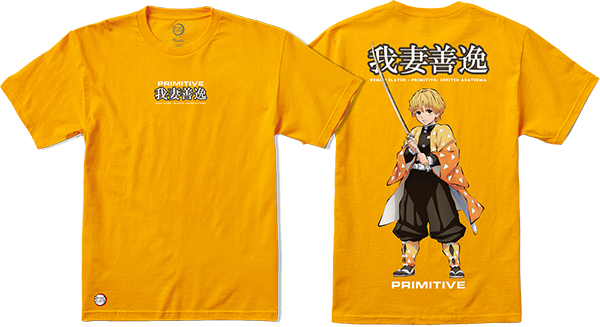 Primitive Zenitsu Agatsuma T-Shirt - Size: SMALL  Gold