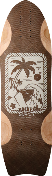 Rocket Scout Surf Skateboard Deck -9.25x30.5 DECK ONLY