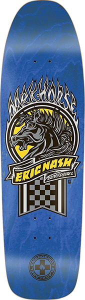 Black Label Nash Darkhorse Skateboard Deck -9.25x32.5 Dark Blue Stain DECK ONLY