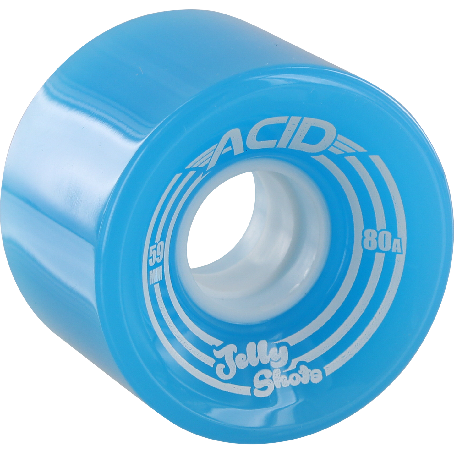 Acid Jelly Shots 59mm 82a Blue Skateboard Wheels (Set of 4)