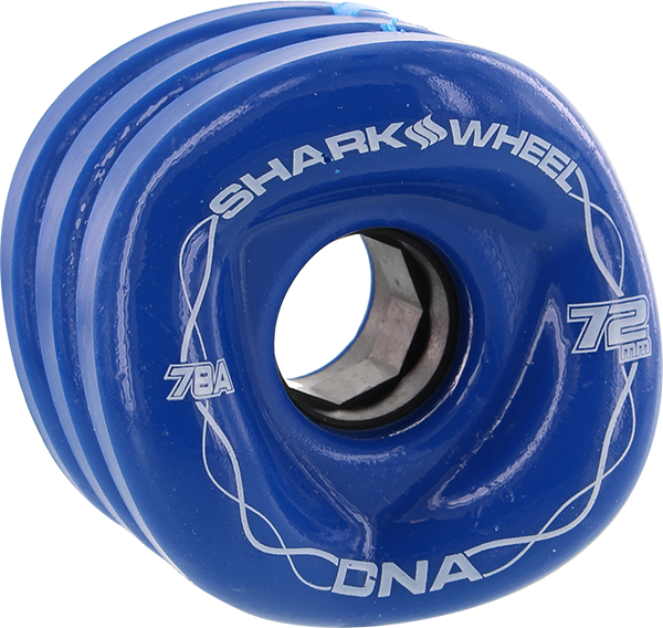 Shark Dna 72mm 78a Ibiza Blue Longboard Wheels (Set of 4)