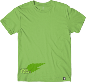 Girl Yeah Right Shadow T-Shirt - Size: MEDIUM Lime Green