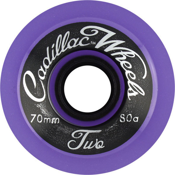 Cadillac Classic Two 70mm Purple Skateboard Wheels (Set of 4) - Universo Extremo Boards