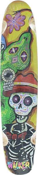 Walker Muerto Mural Tuxedo Skateboard Deck -8.75x41.75 DECK ONLY