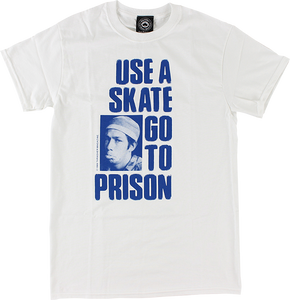 Thrasher Use A Skate T-Shirt - Size: SMALL White/Blu