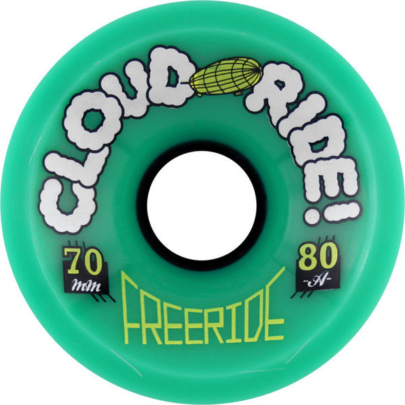 Cloud Ride Freeride Longboard Wheels - 70mm 80a (Set of 4) - Universo Extremo Boards