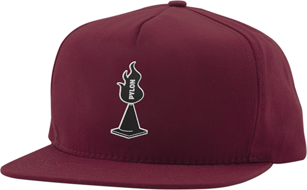 Pylon Logo Snapback Skate Skate HAT - Adjustable Maroon  