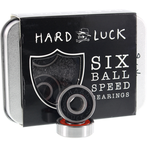 Hard Luck Hard Six 6-Ball Bearings Black - Single Set - 8 Pieces