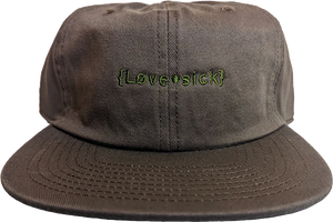 Lovesick Logo Cord Skate HAT - Adjustable Walnut/Olive 