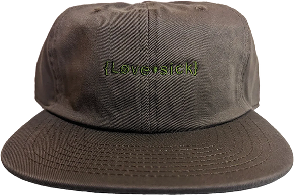 Lovesick Logo Cord Skate HAT - Adjustable Walnut/Olive 
