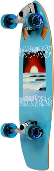 Flow Surfskates Grom Complete Skateboard -10x29 Blue 