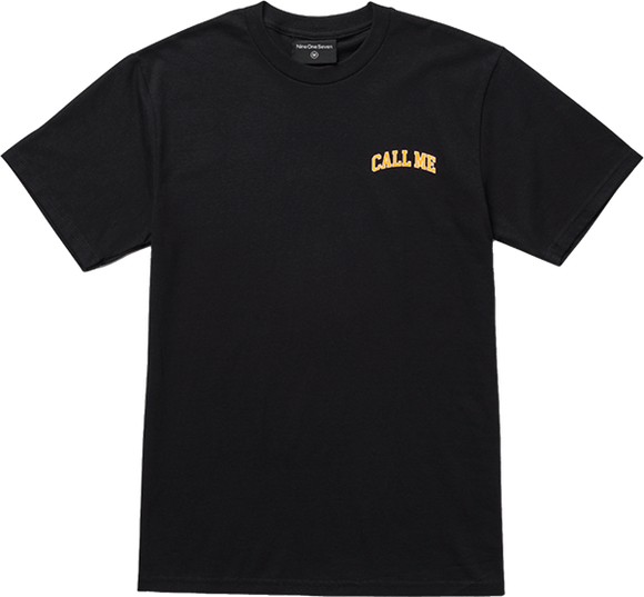 Call Me 917 Call Me T-Shirt - Size: MEDIUM Black