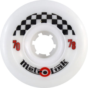 Metro Link 70mm 78a White Skateboard Wheels (Set Of 4) - Universo Extremo Boards