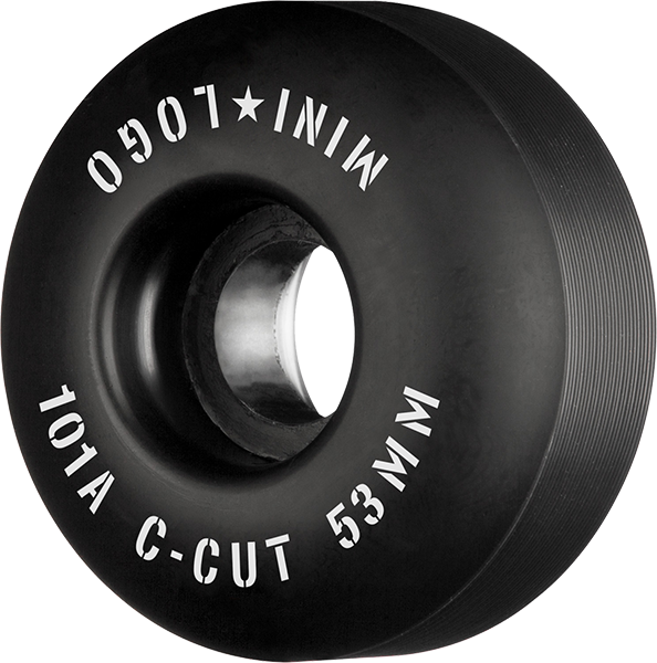 Ml C-Cut 53mm 101a Black  Skateboard Wheels (Set of 4)