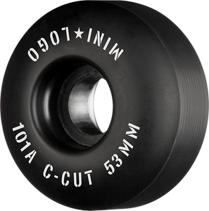 Ml C-Cut 53mm 101a Black  Skateboard Wheels (Set of 4)