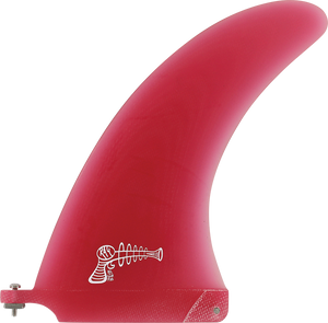 Ray Gun Fiberglass/Volan Center Fin 7.5" Red Surfboard FIN 