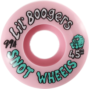 Snot Wheel Co. Lil Boogers 45mm 99a Pink Skateboard Wheels (Set of 4)