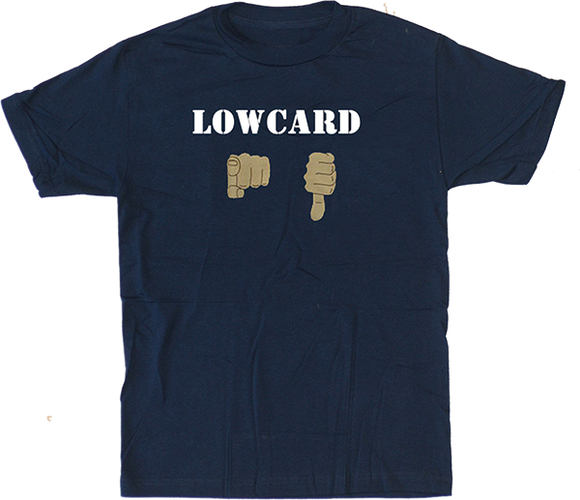 Lowcard You Suck T-Shirt - Size: MEDIUM Navy