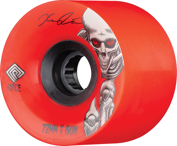 Powell Peralta Kevin Reimer 72mm 80a Red/Black Longboard Wheels (Set of 4)