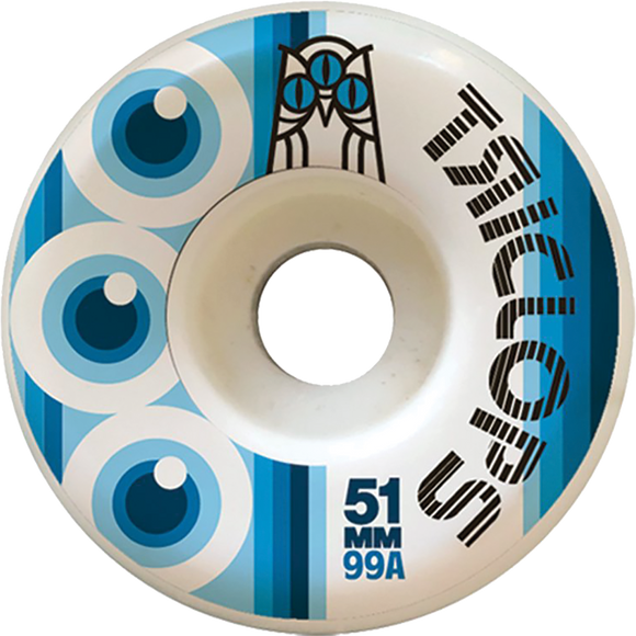 Triclops Third Eye 51mm 99a White Skateboard Wheels (Set of 4)