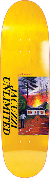 Jacuzzi Pilz Lawn Fire Skateboard Deck -9.12 Yellow DECK ONLY