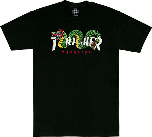 Thrasher Aztec T-Shirt - Size: SMALL Black