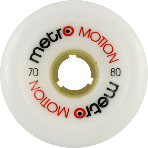 Metro Motion 70mm 80a White Skateboard Wheels (Set Of 4) - Universo Extremo Boards
