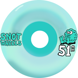 Snot Team 51mm 99a Teal Skateboard Wheels (Set of 4)