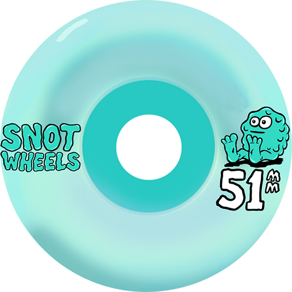Snot Team 51mm 99a Teal Skateboard Wheels (Set of 4)