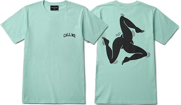 Call Me 917 Legs Island T-Shirt - Size: SMALL Reef Green