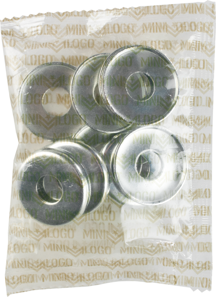 Mini Logo 10/Pack Kingpin Bottom Washer Silver