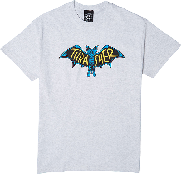 Thrasher Bat T-Shirt - Size: SMALL Ash