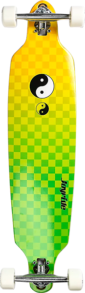 Joyride Ying Yang Drop Through Complete Skateboard -39 Green/Yellow Fade 