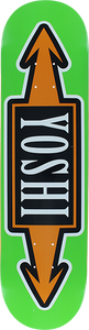 Stereo Yoshi Arrows Skateboard Deck -8.0 Green DECK ONLY