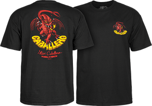 Powell Peralta Cab Dragon II T-Shirt - Size: SMALL Black