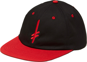 Deathwish Gang Logo Skate Skate HAT - Adjustable Black/Red  