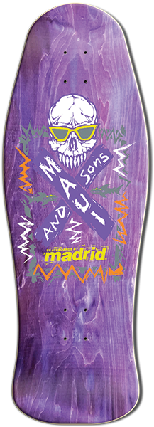 Madrid Maui And Sons Skullshades Dk-10.5x30.5 Pur DECK ONLY