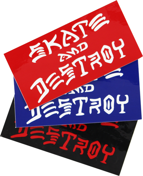 Thrasher Sk8 & Destroy Md Decal Single Assorted Colors