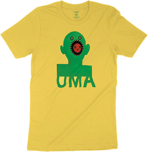 Uma Mouthface T-Shirt - Size: SMALL Yellow