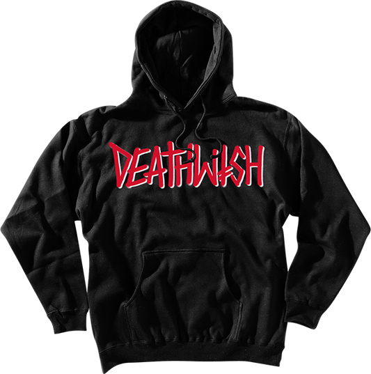 Deathwish Deathspray Hooded Sweatshirt - LARGE Black/Red