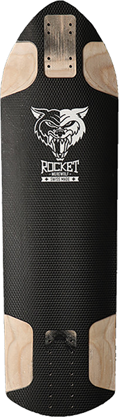 Rocket Dh/Fr Werewolf Black Skateboard Deck -8.9x31.5 DECK ONLY