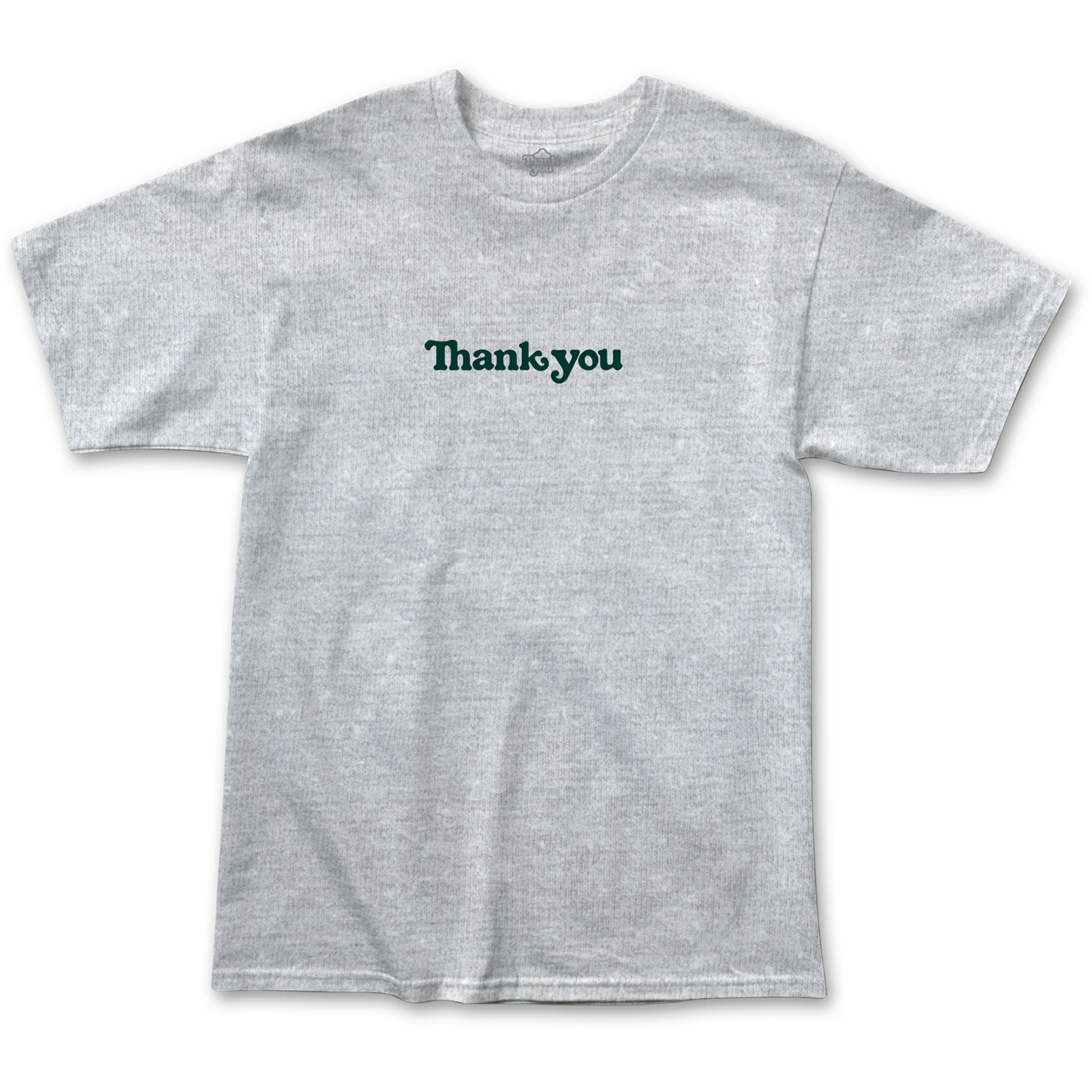Thank You - Center T-Shirt - Heather Grey