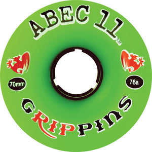 Abec 11 Grippins 70mm 75a Skateboard Wheels (Set Of 4) - Universo Extremo Boards