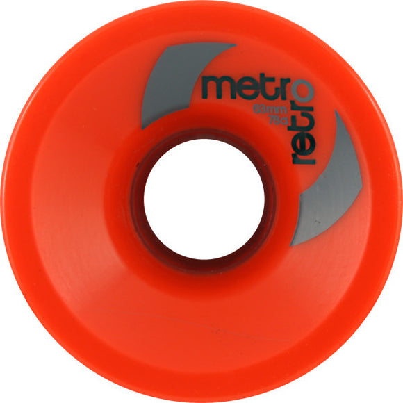 Metro Retro 63mm 78a Red Skateboard Wheels (Set Of 4) - Universo Extremo Boards