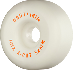 Mini Logo A-Cut 52mm 101a White  Skateboard Wheels (Set of 4)
